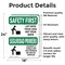 Signmission Safety Culture Sign, 18 in Width, Vinyl Decal, Rectangle, Bilingual OS-2PACK-SF-D-1824-L-10825 - alternate 3